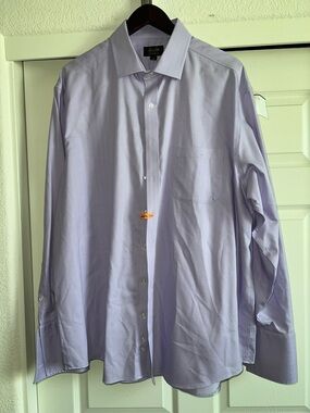 Tasso Elba Light Lavender Dress Shirt - Spread Collar